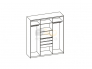 Шкаф-купе арт 012 Бодега белая