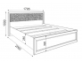 Кровать с настилом 1600 Саванна М05
