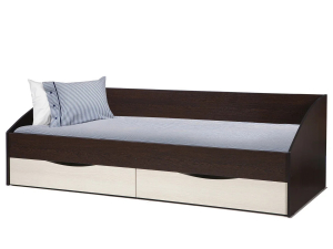 Кровать Фея-3 симметричная 2000х900 венге, вудлайн кремовый
