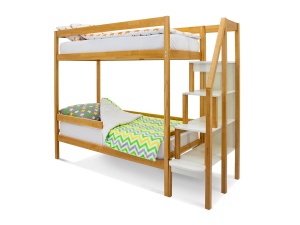 Двухъярусная кровать Svogen с бортиком дерево