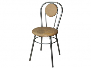 Стул №1 ДХ-7 с мягкой спинкой обивка бежевый