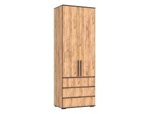 Шкаф 2-х створчатый (800) с ящиками Норд Дуб Крафт