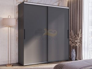 Шкаф-купе Хьюго фасад ЛДСП Графит