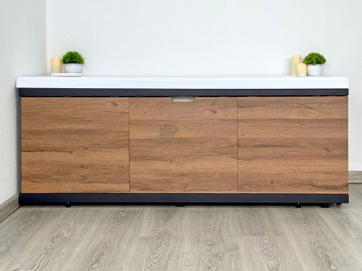Экран под ванну МДФ Rita Black 1600 мм дуб