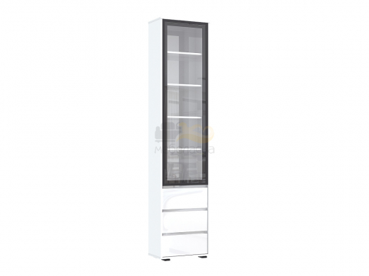 Терминал-стекло с ящиками (300) Норд Белый Глянец