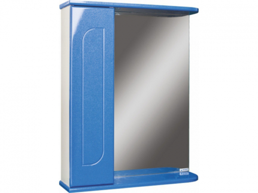 Шкаф зеркало Радуга Синий металлик 50 левый/правый